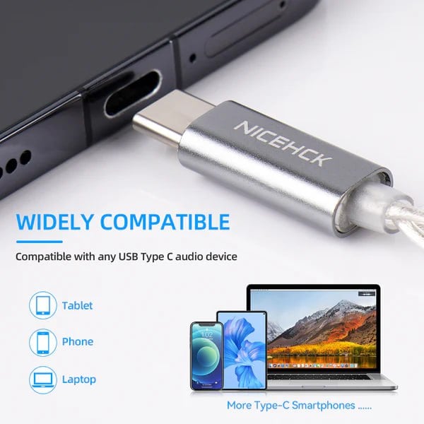  NiceHCK SP4 Type-C кабель с ЦАП усилителем для IEM и смартфонов - фото 2