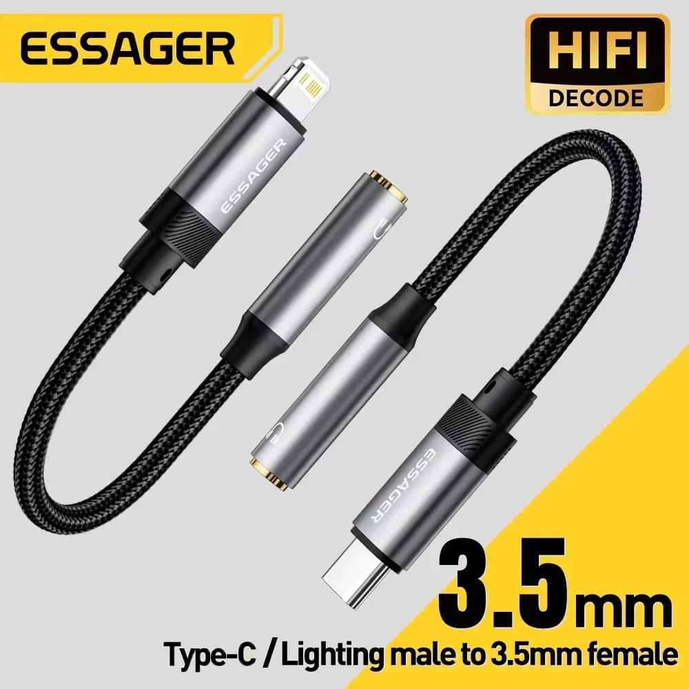 Переходник(адаптер) на USB Type-C и Lighting(iPhone) от Essager - фото 1